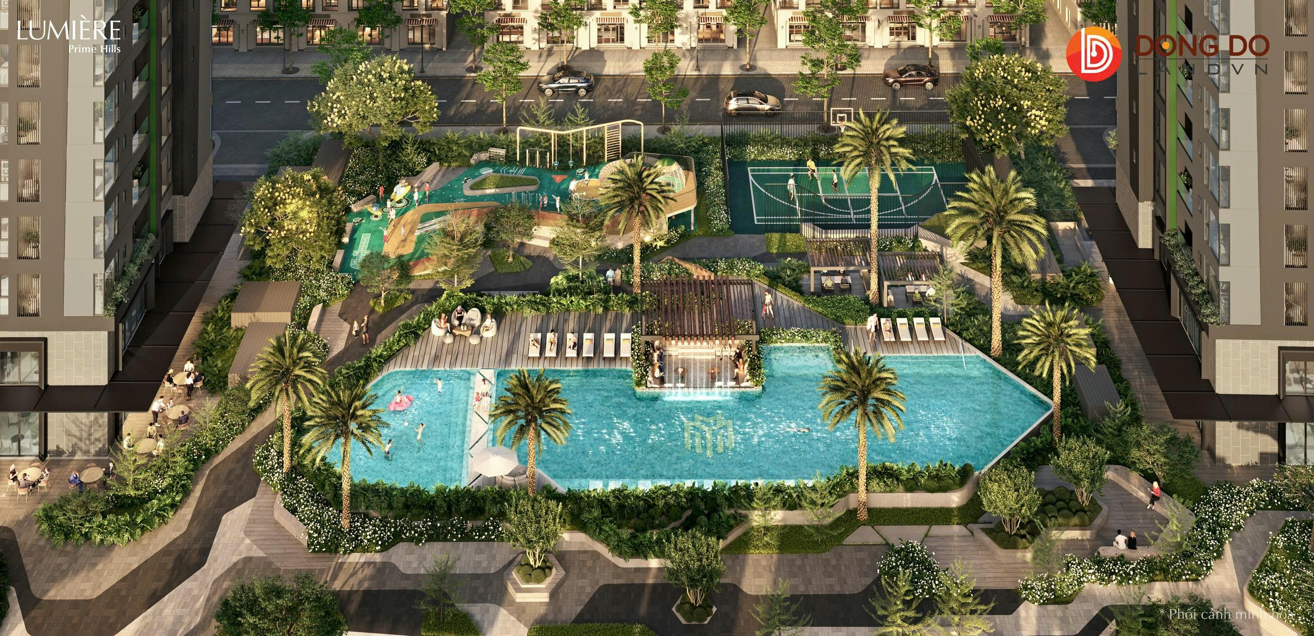 tiện ích ngoài trời lumiere prime hills