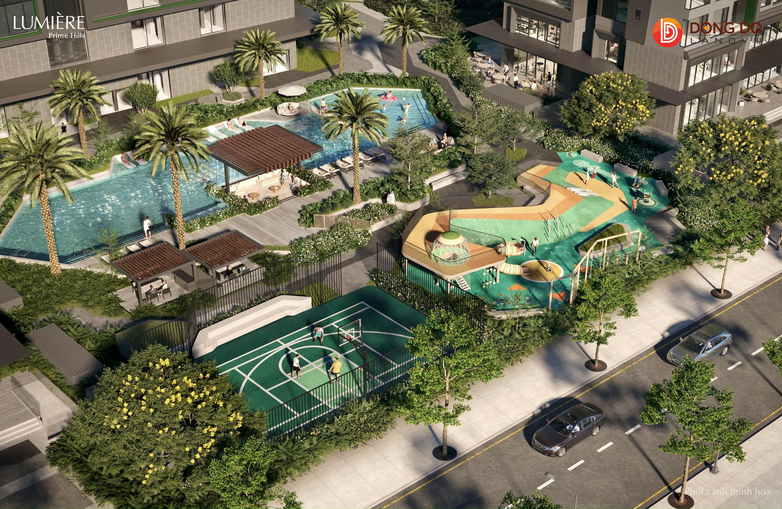 tiện ích ngoài trời lumiere prime hills